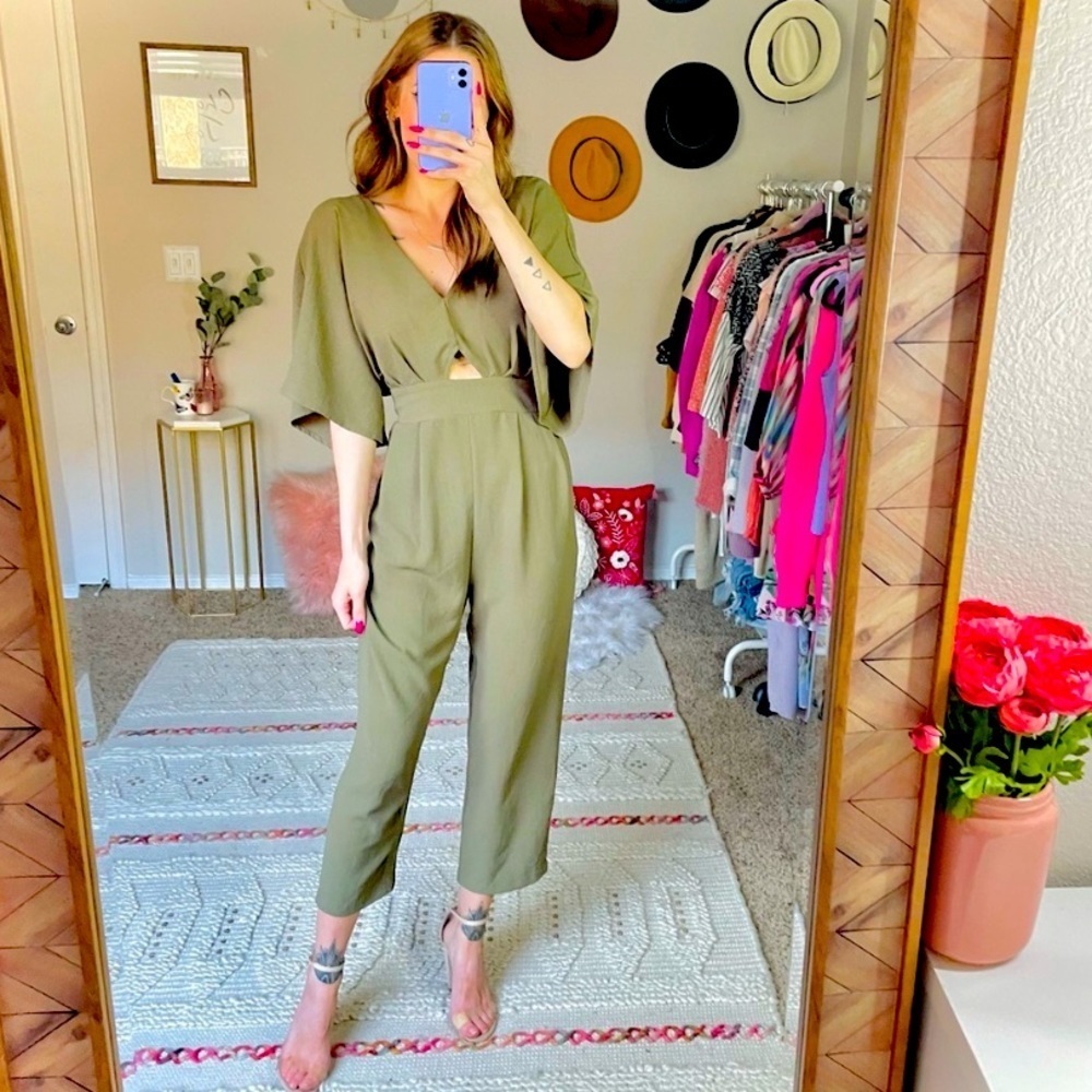 Maverick Jumpsuit Olive Green Size M